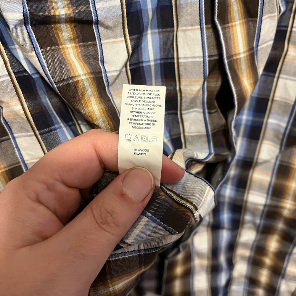 Perry Ellis SlimFit 100% Cotton Shirt Size Large - Picture 5 of 6